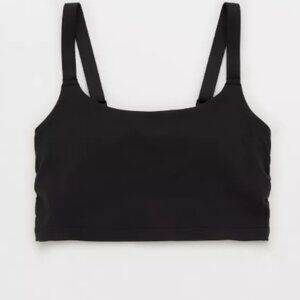 OFFLINE by AERIE longline black wireless bra/sport bra, L, NWT